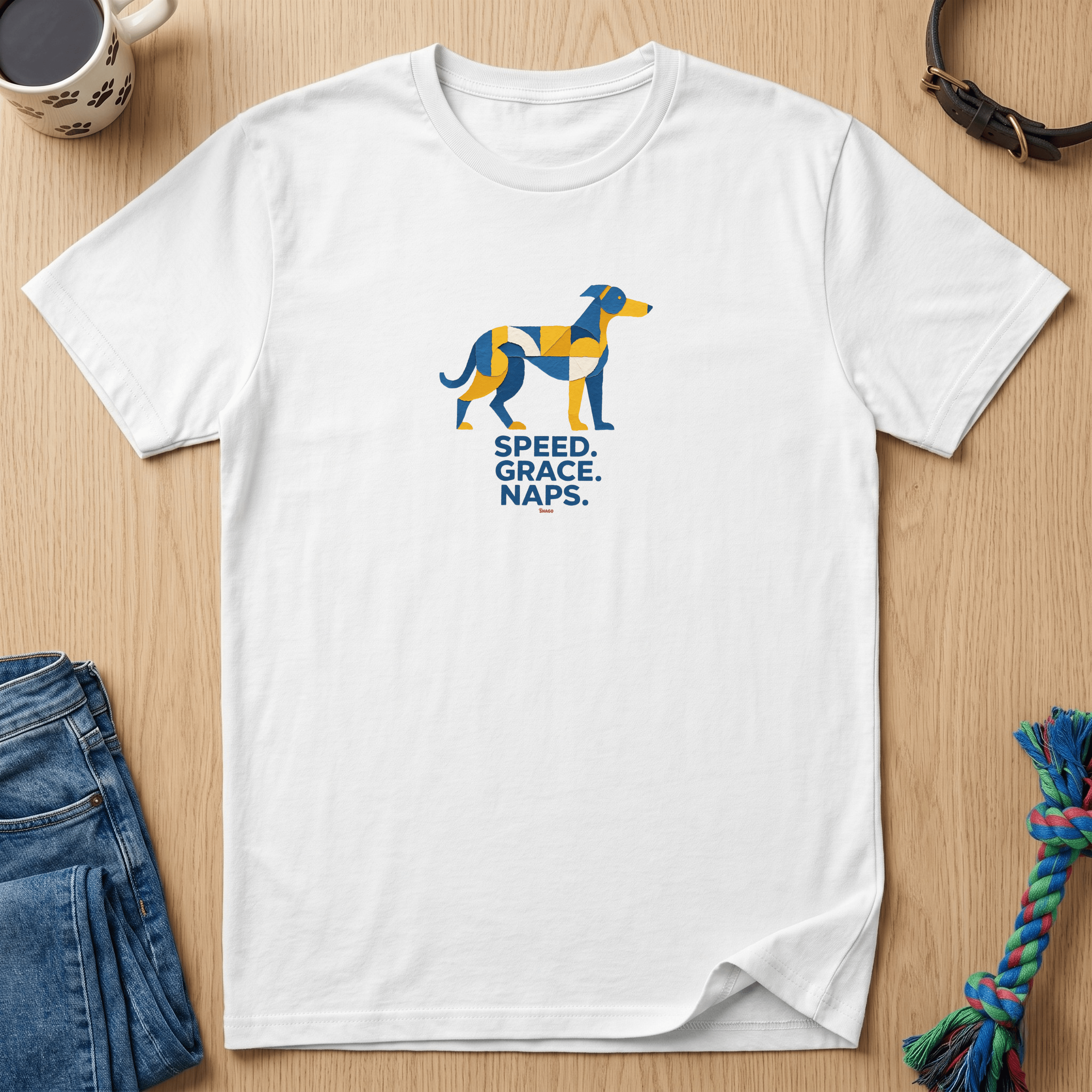 Snago T-Shirt Speed. Grace. Naps. II Dog and Cat Tees for Pet Parents