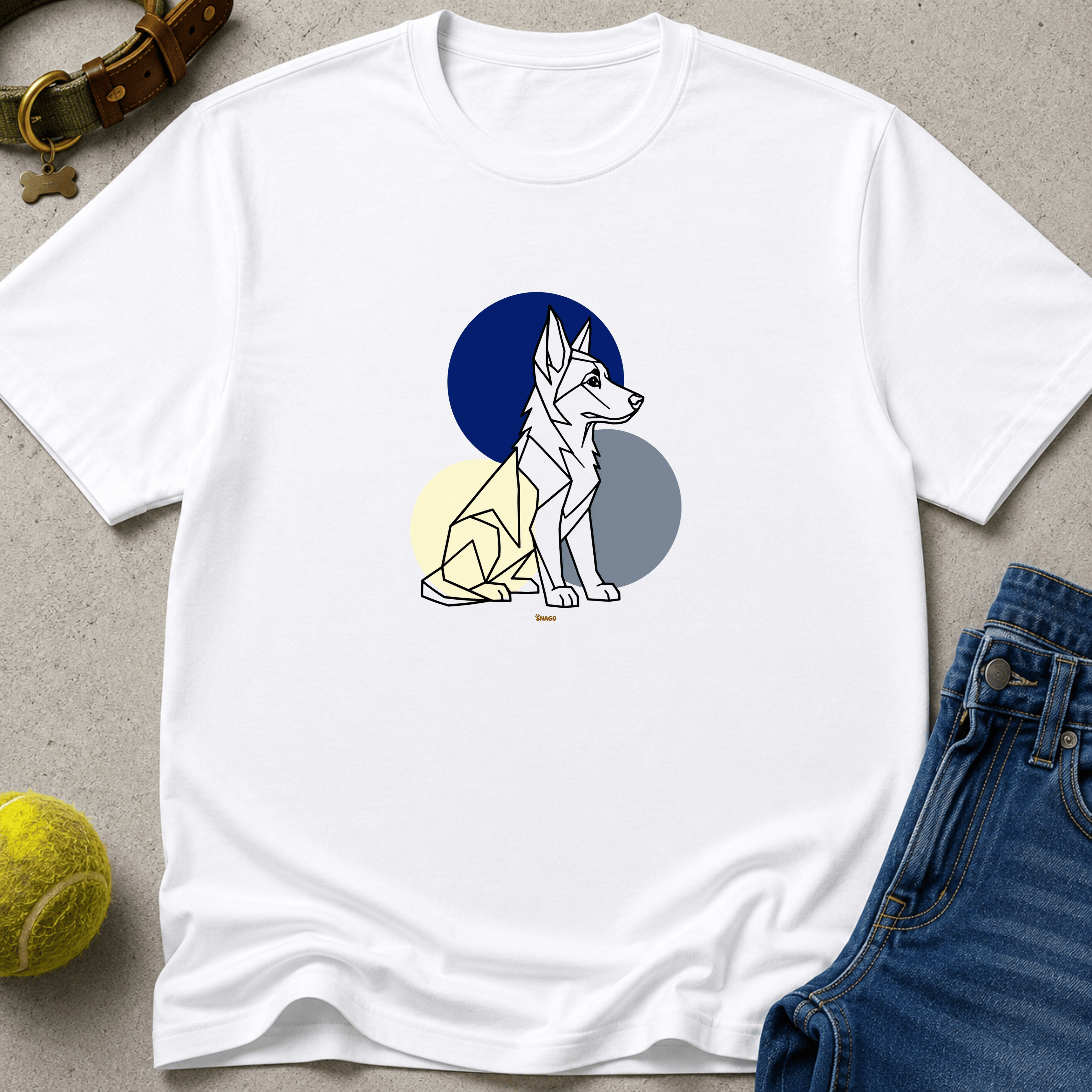Snago T-Shirt Standing On Business Dog and Cat Tees for Pet Parents