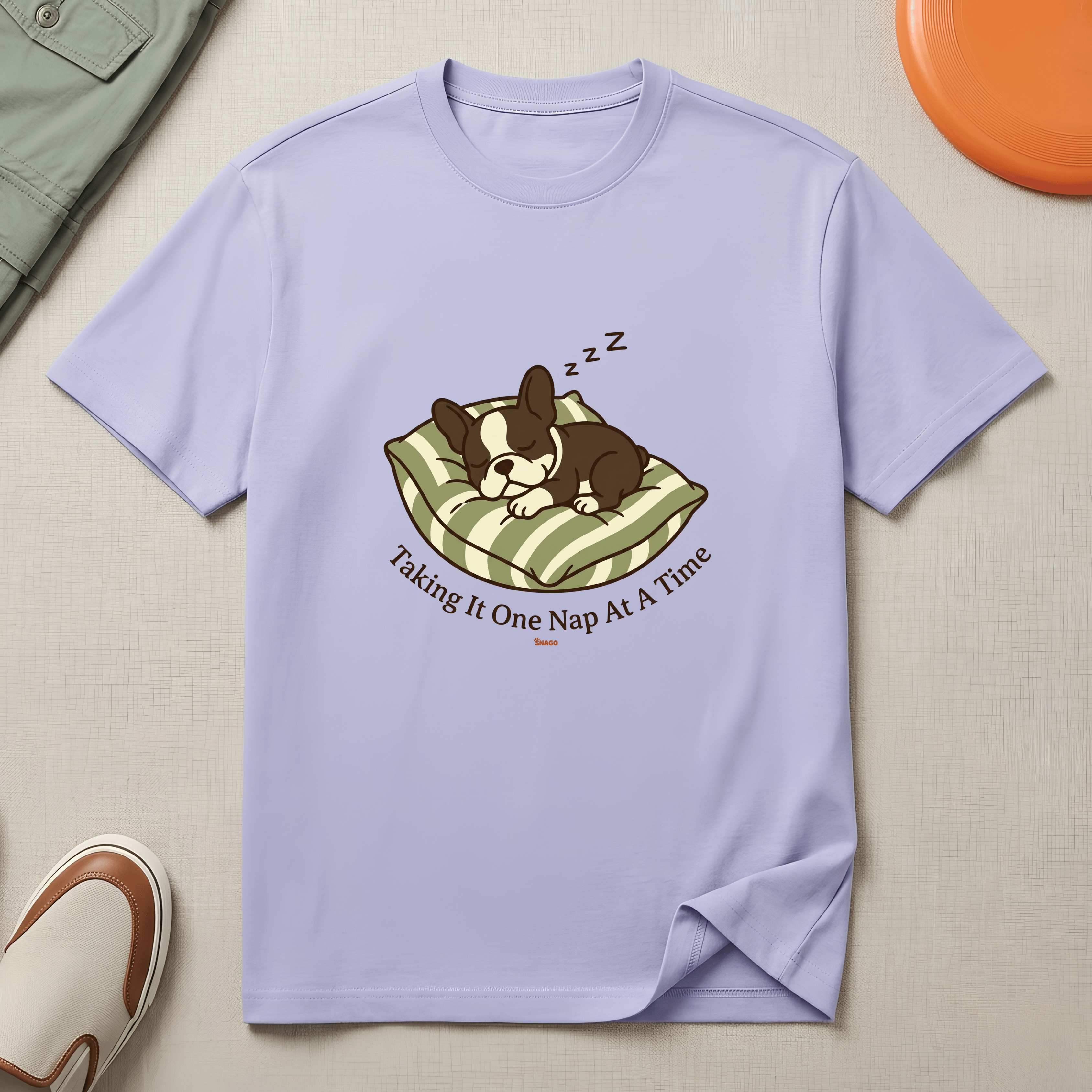 Snago T-Shirt Taking It One Nap At A Time Dog and Cat Tees for Pet Parents