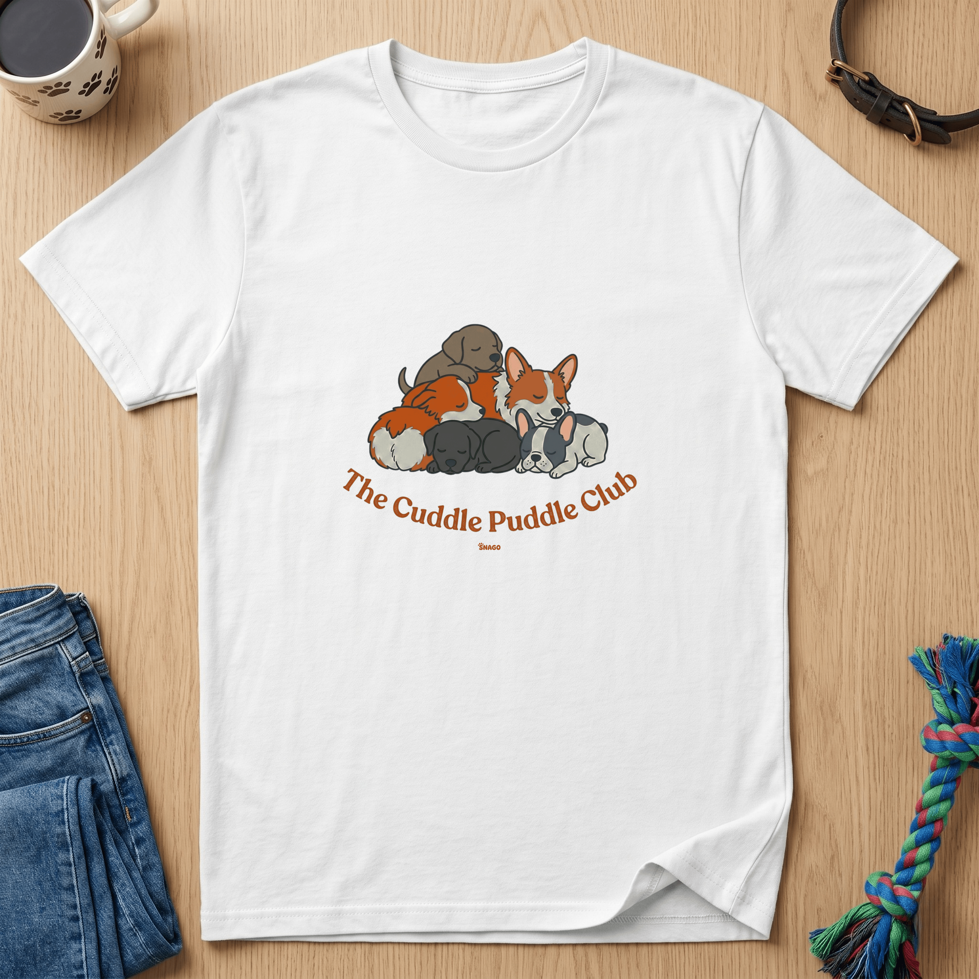 Snago T-Shirt The Cuddle Puddle Club Dog and Cat Tees for Pet Parents