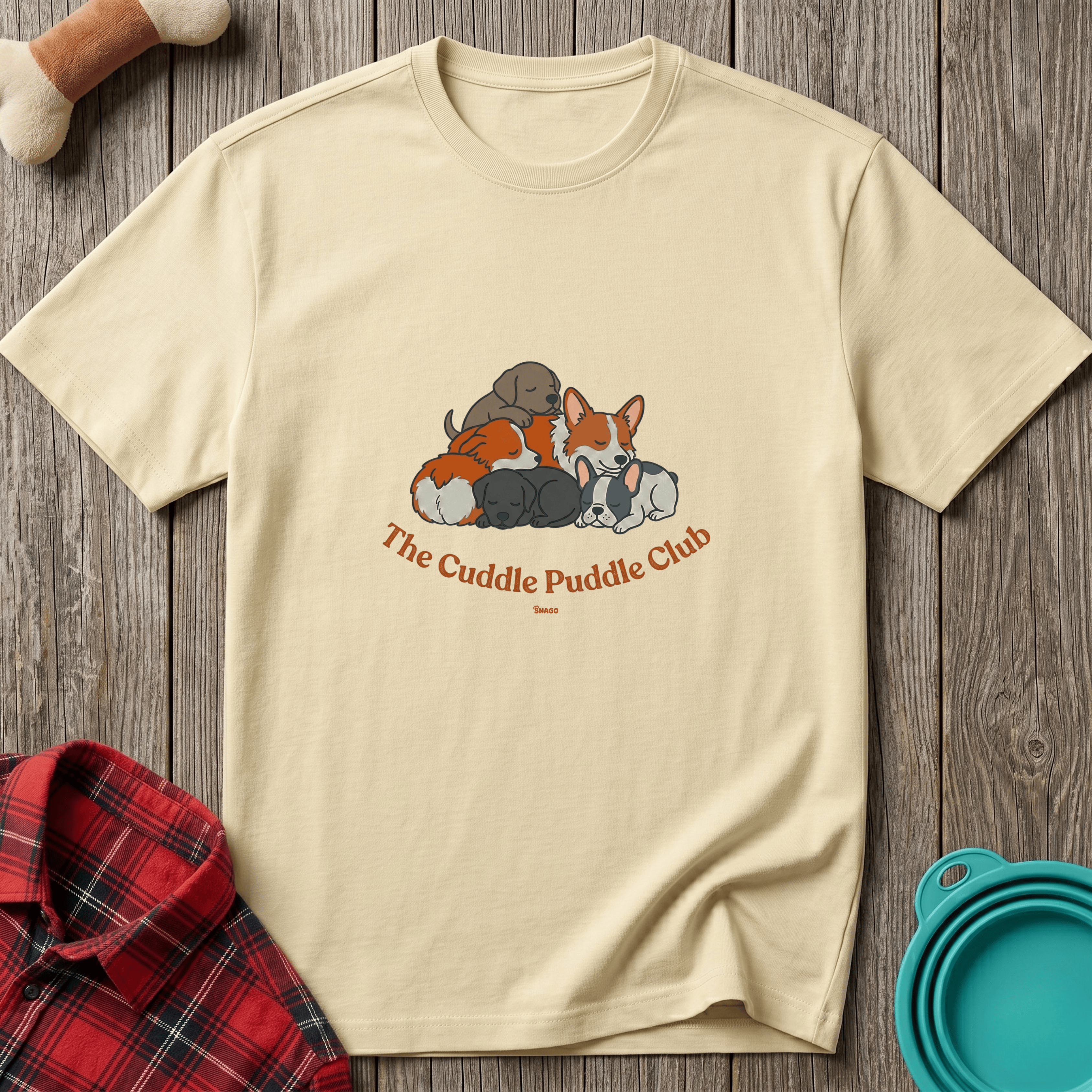 Snago T-Shirt The Cuddle Puddle Club Dog and Cat Tees for Pet Parents