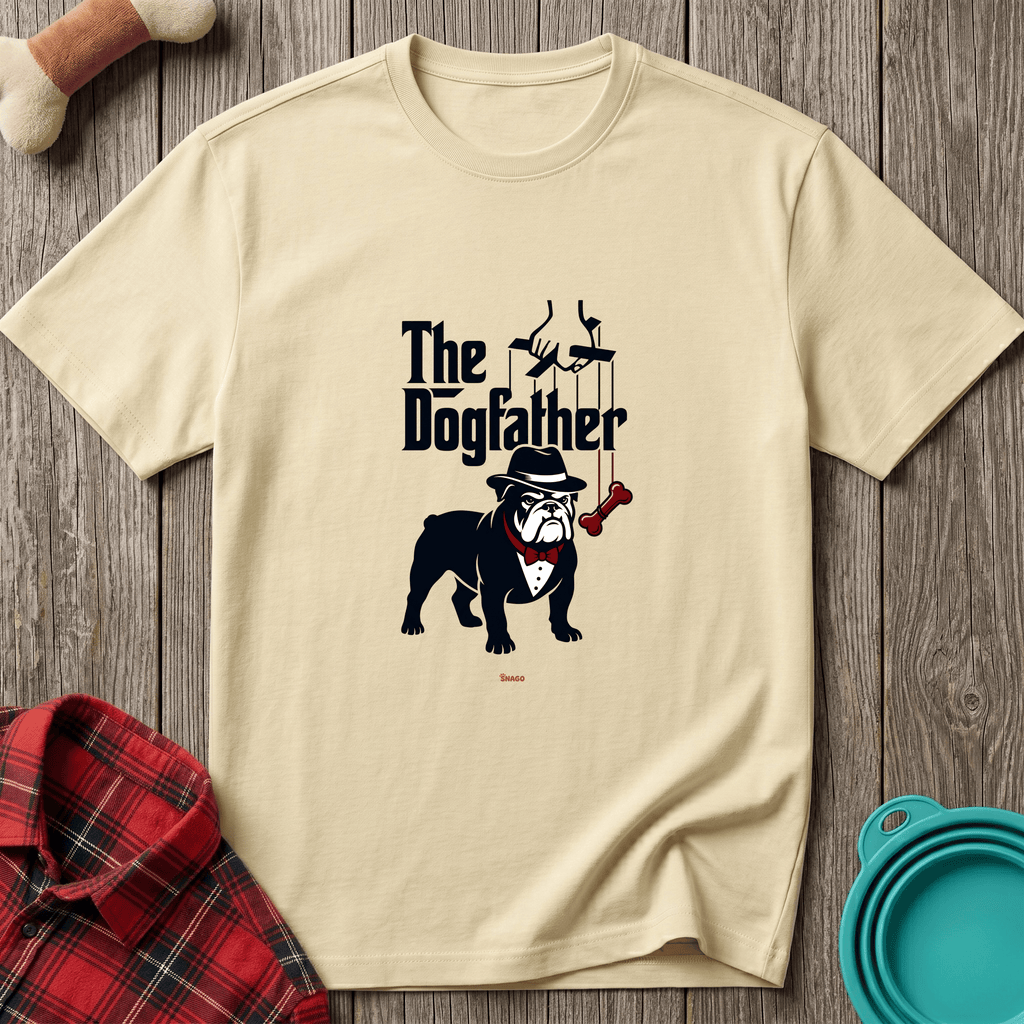 Snago T-Shirt The Dogfather Pug Dog and Cat Tees for Pet Parents
