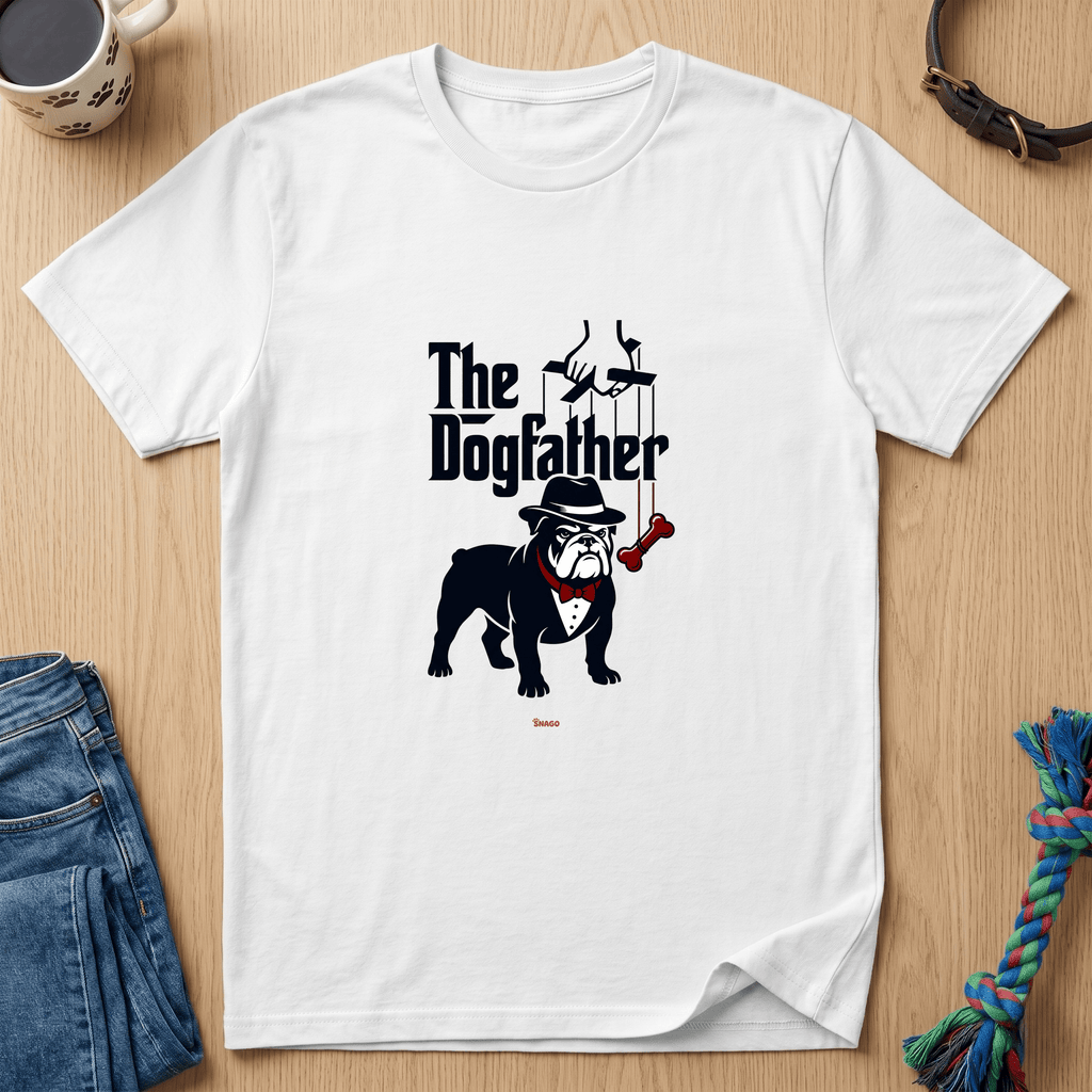 Snago T-Shirt The Dogfather Pug Dog and Cat Tees for Pet Parents