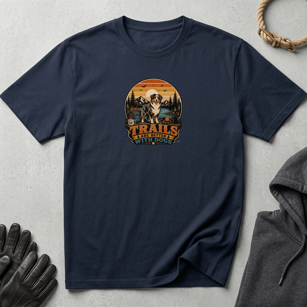 Snago T-Shirt Trails Are Better With Dogs Dog and Cat Tees for Pet Parents