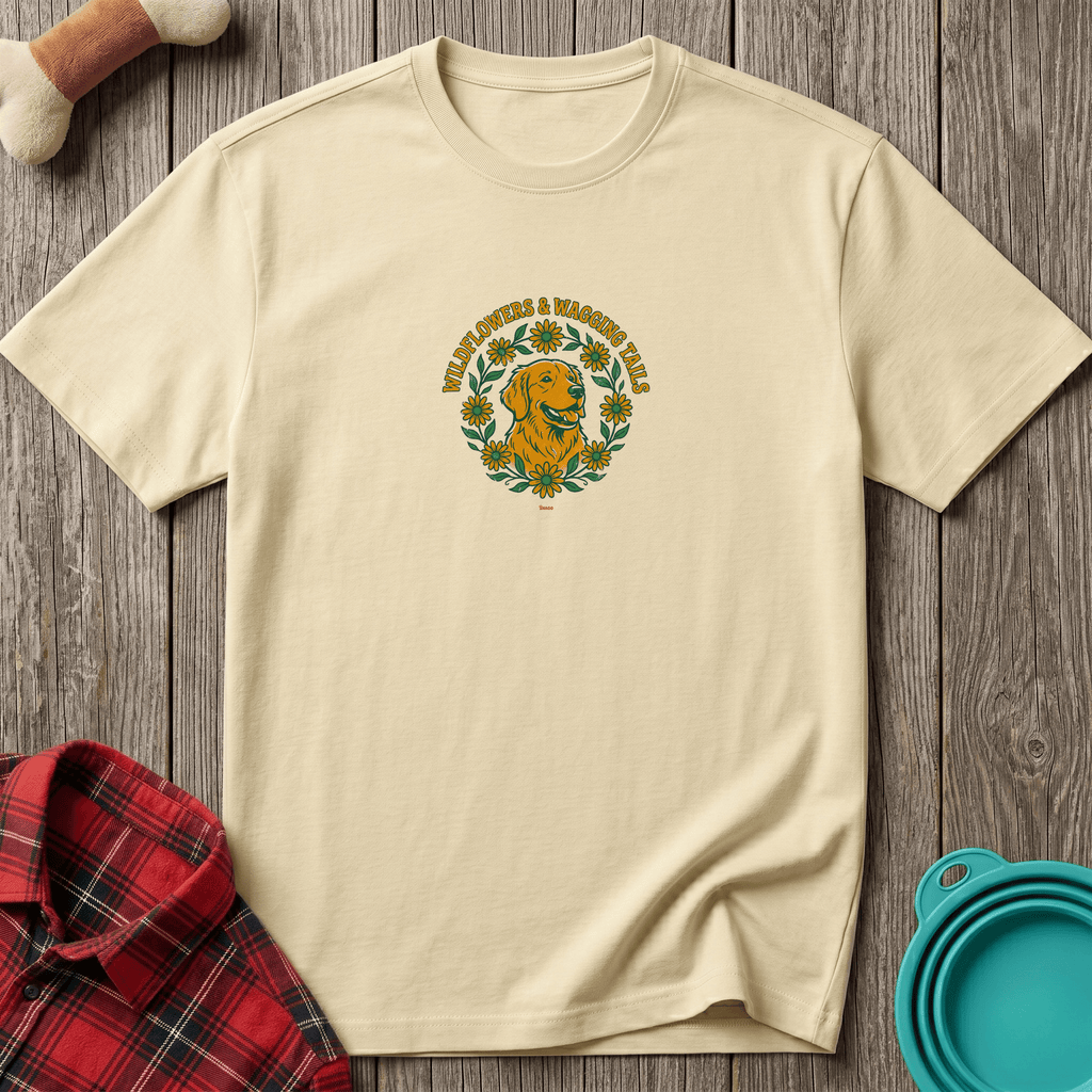 Snago T-Shirt Wild Flowers & Wagging Tails Dog and Cat Tees for Pet Parents