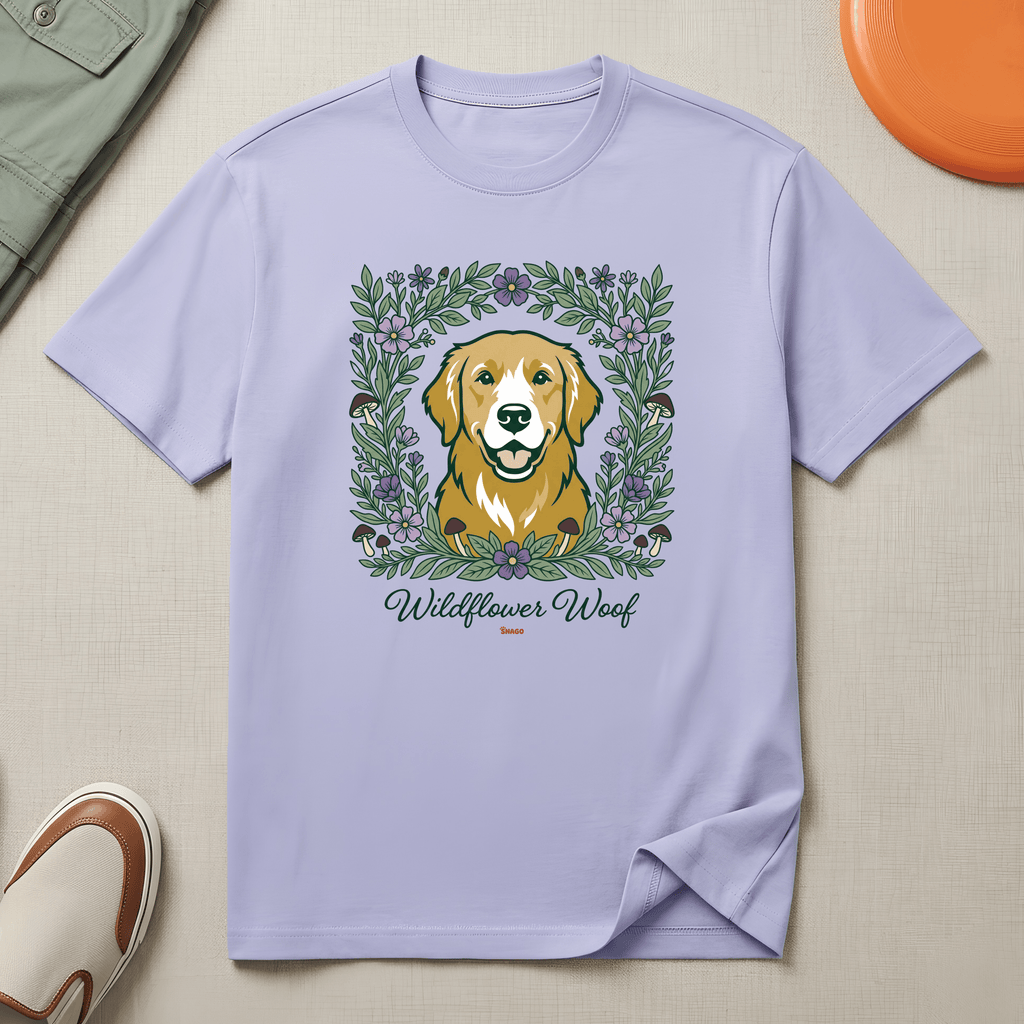 Snago T-Shirt Wildflower Woof Dog and Cat Tees for Pet Parents