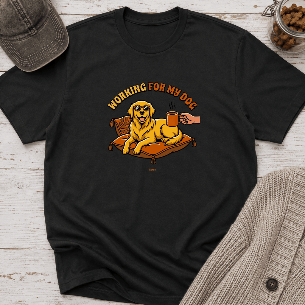 Snago T-Shirt Working For My Dog Dog and Cat Tees for Pet Parents