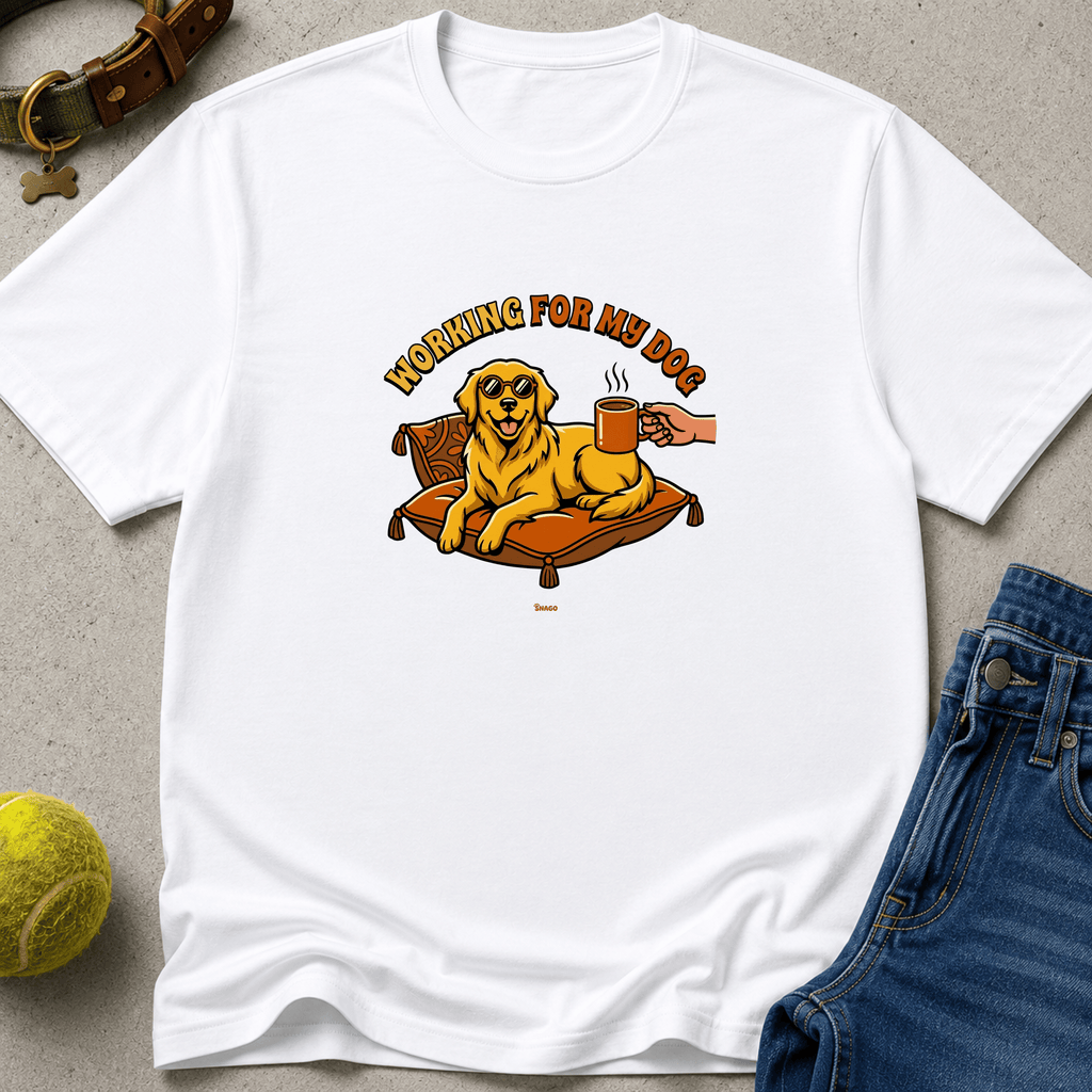 Snago T-Shirt Working For My Dog Dog and Cat Tees for Pet Parents