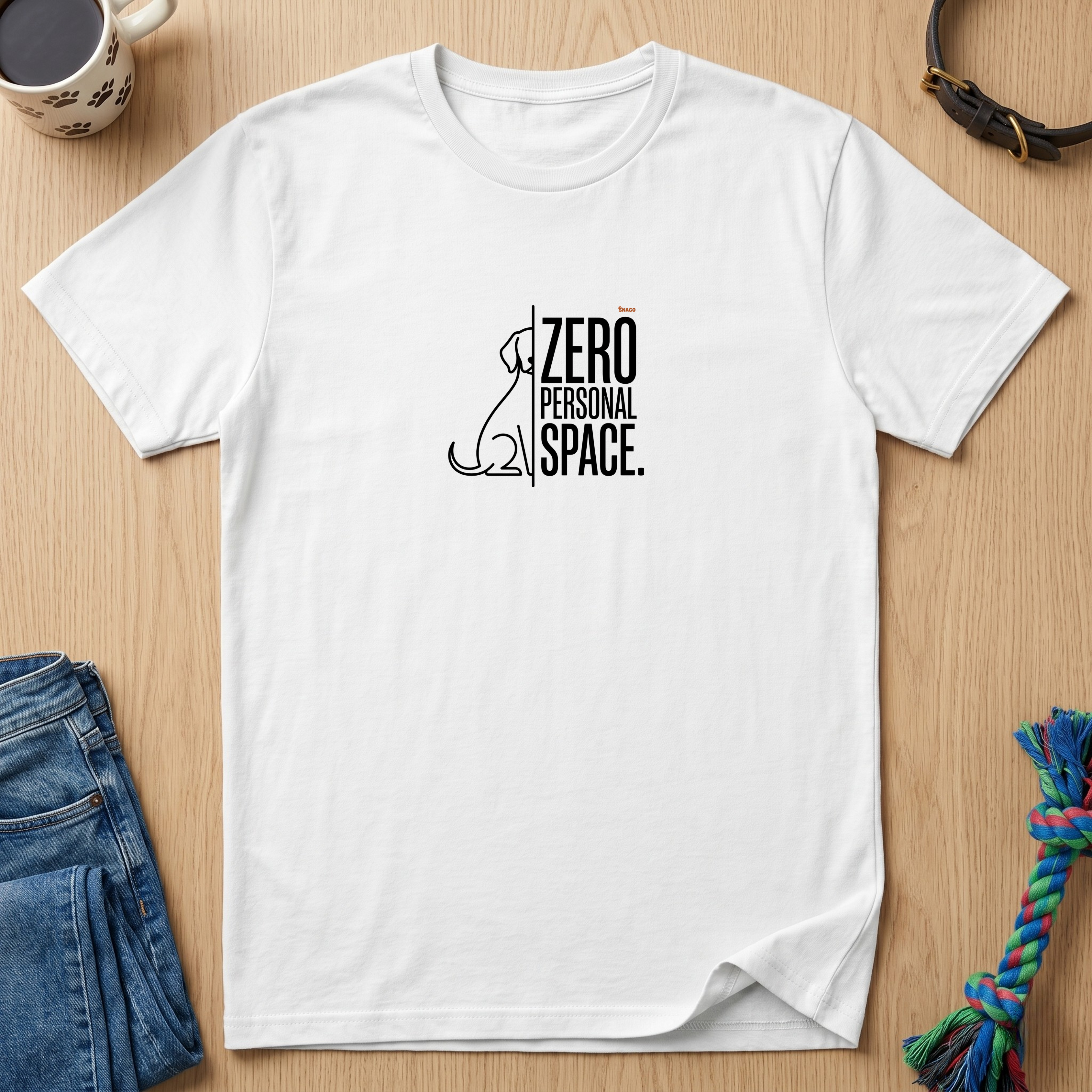 Snago T-Shirt Zero Personal Space Dog and Cat Tees for Pet Parents